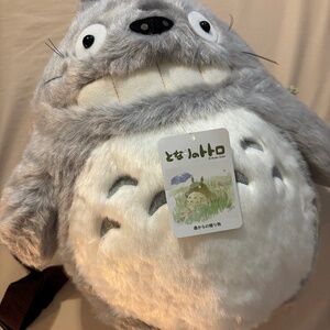Studio Ghibli My Neighbor Totoro Big Gray Totoro Plush Backpack Large